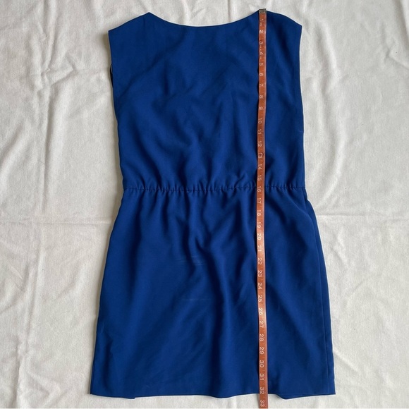 Halston Heritage Cap Sleeve Crepe Dress Cobalt Blue Size S (MSRP $325) - Picture 6 of 6